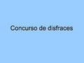 Concurso de disfraces